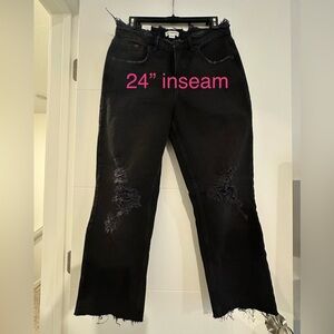 Good American straight leg ankle jeans
